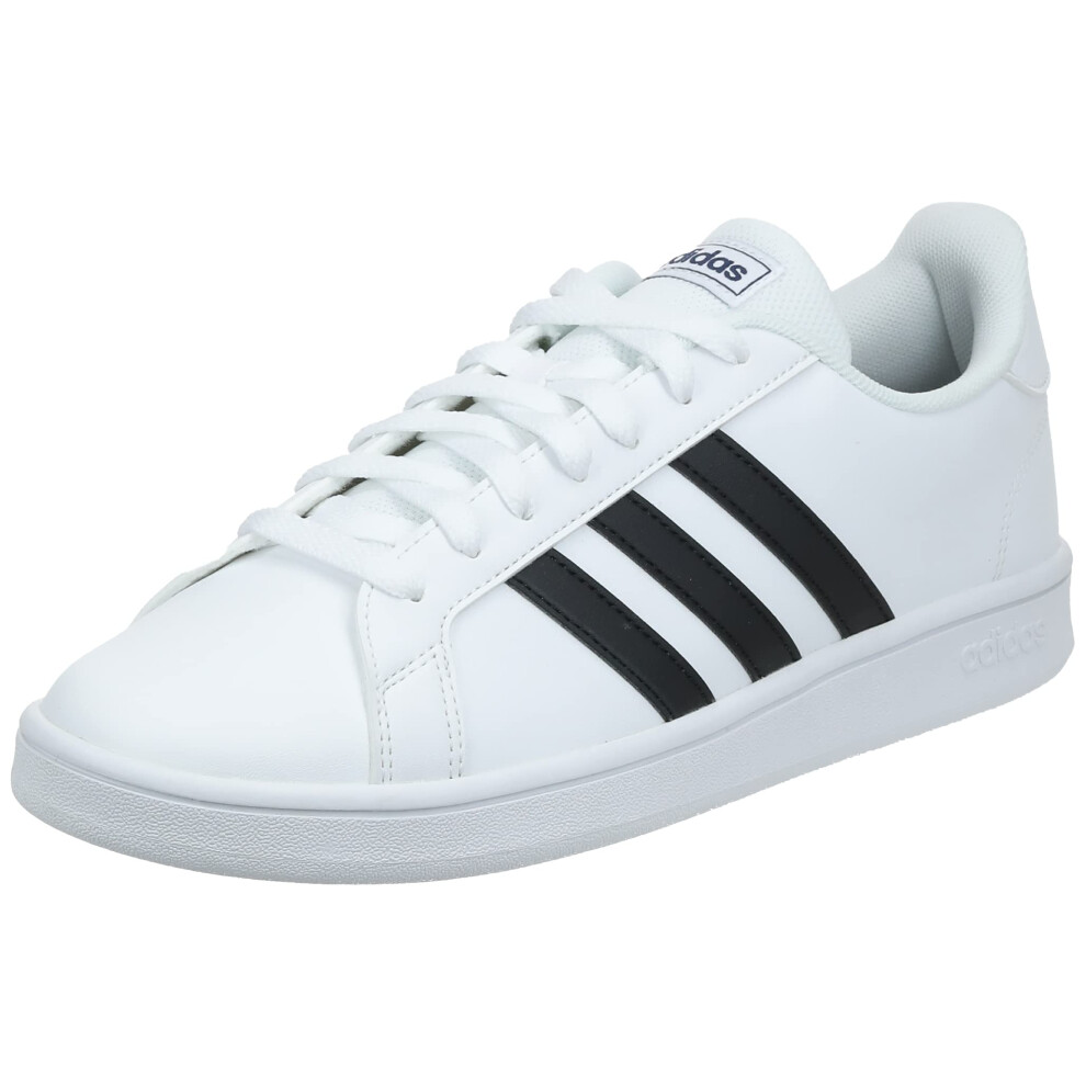 adidas Men's Grand Court Tennis Shoes  Ftwr White-core Black-dark Blue