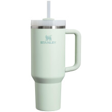 Gobelet isotherme en acier inoxydable Stanley Quencher H2.0 avec couvercle et paille, 40 oz, Mist