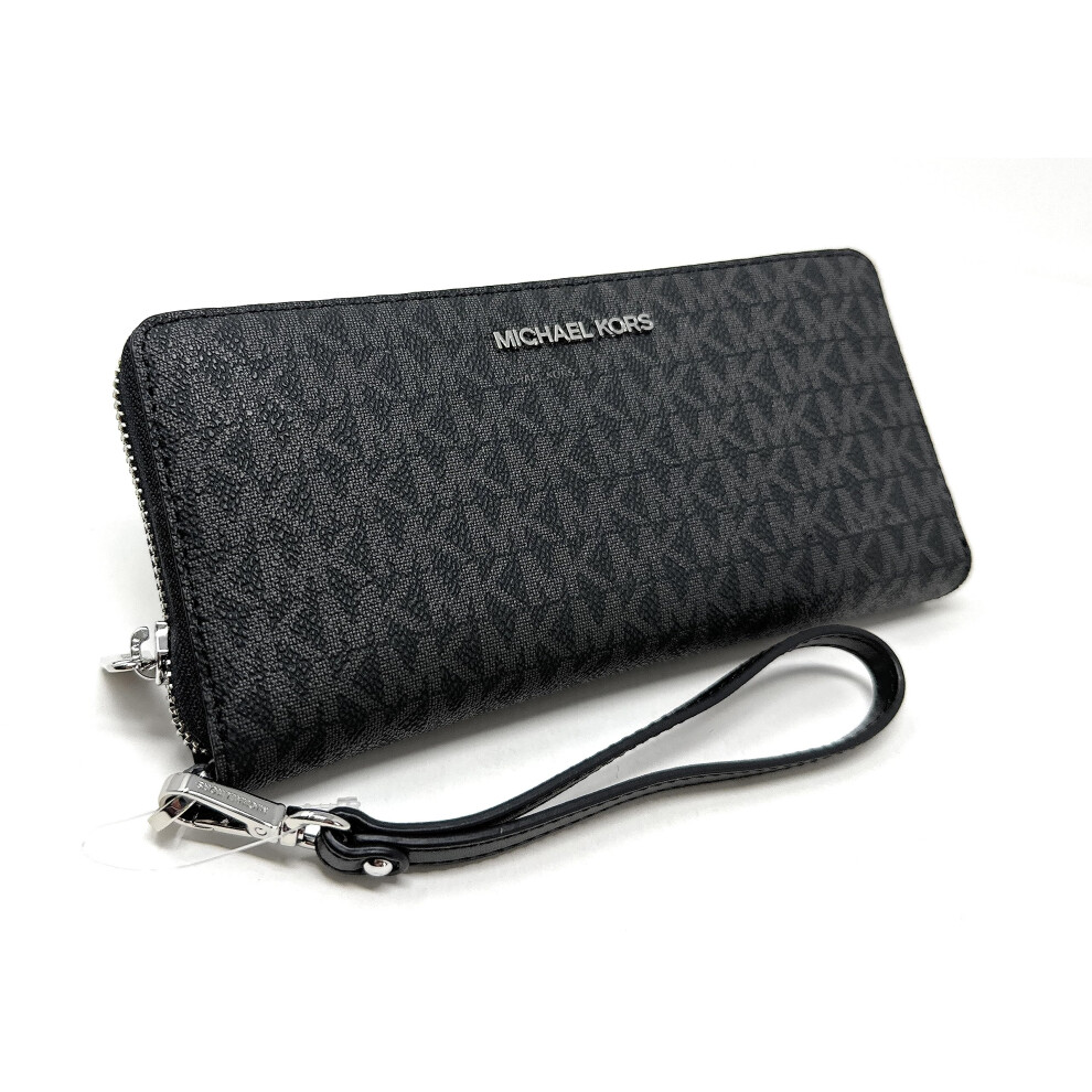 MICHAEL Michael Kors Jet Set Travel Continental Wallet Wristlet (Black