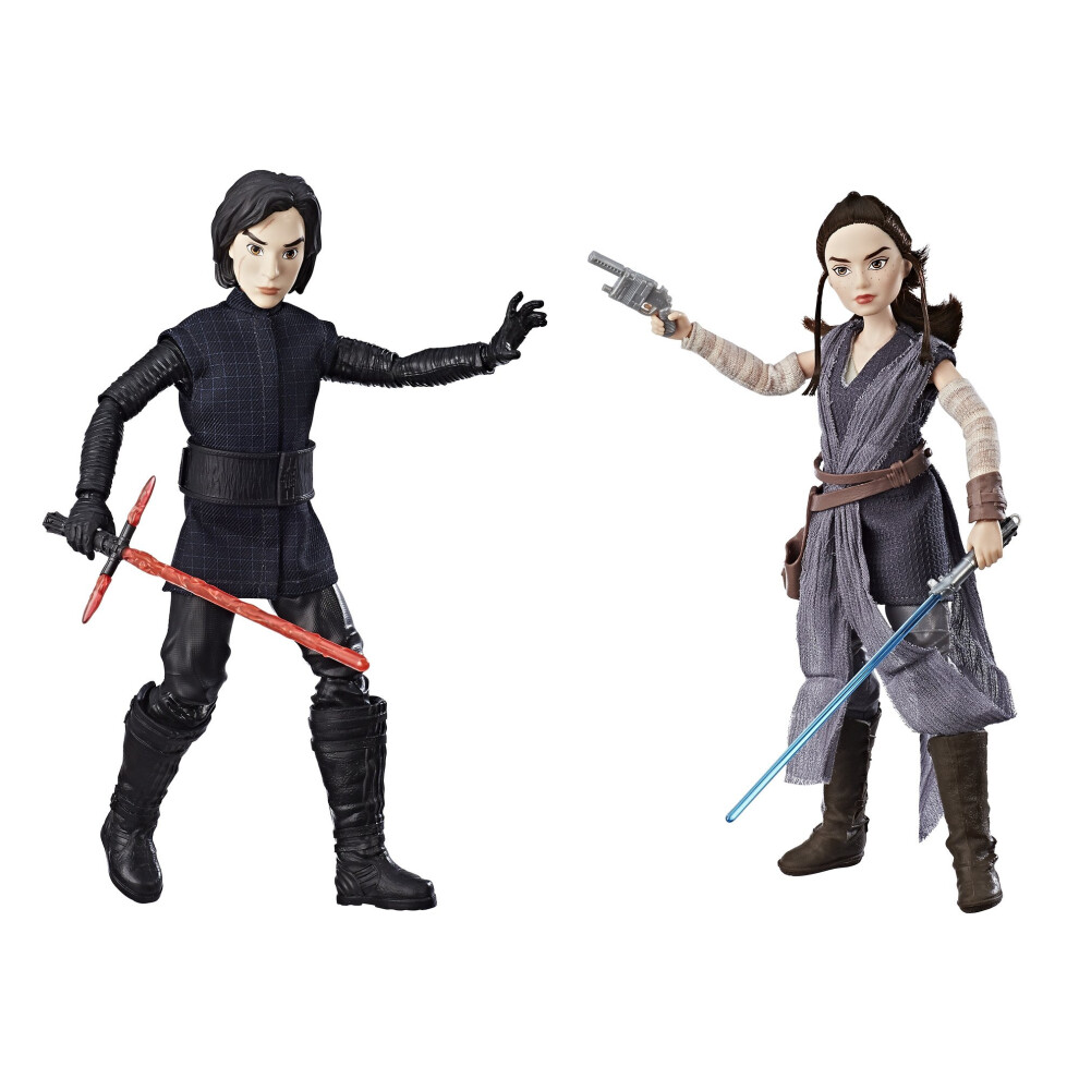 STAR WARS Forces of Destiny Rey of Jakku and Kylo Ren Figure 2-Pack