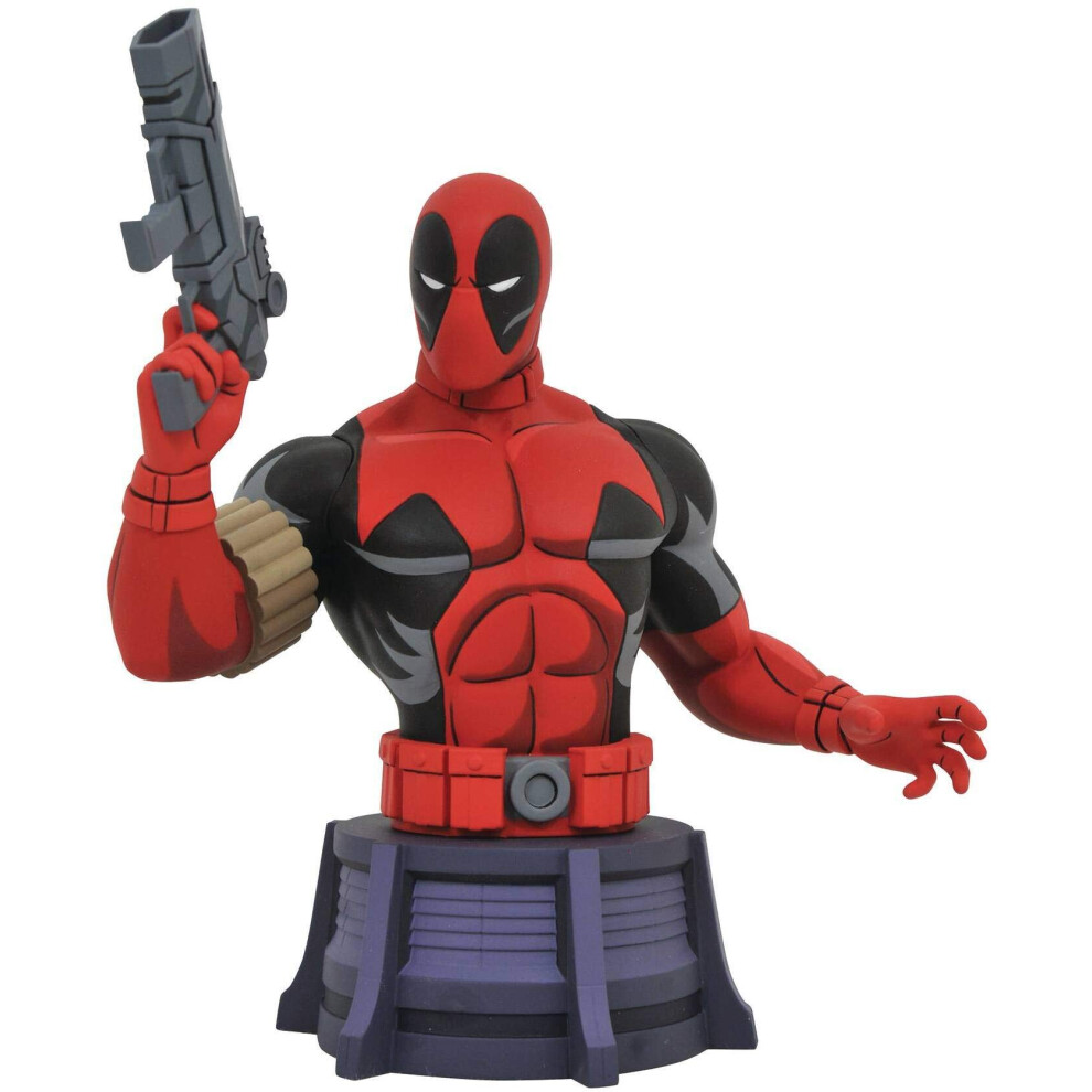 Marvel Animated X-Men: Deadpool Bust  Multicolor  6 inches