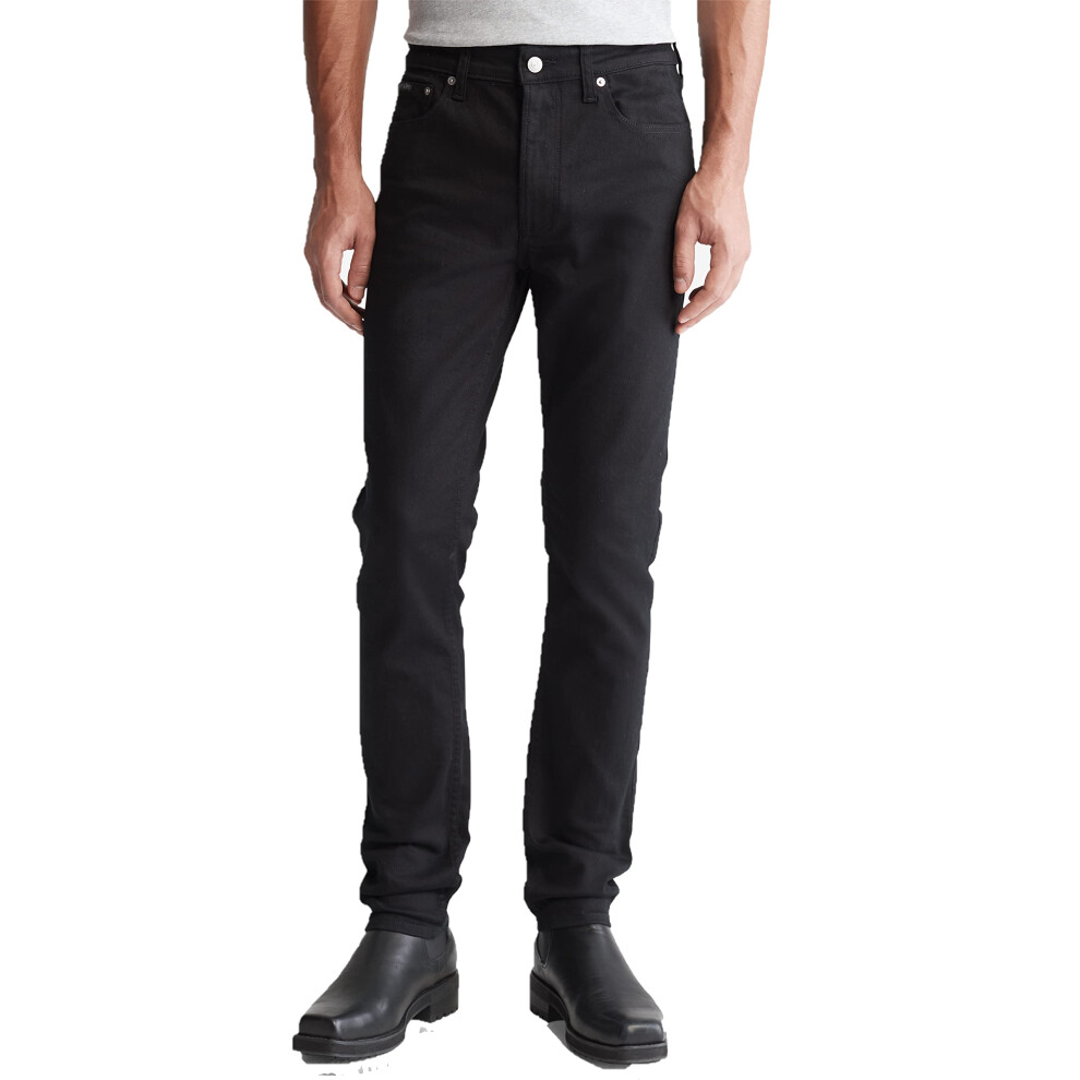 Calvin Klein Men's Skinny Fit Jeans  Forever Black  34W x 34L