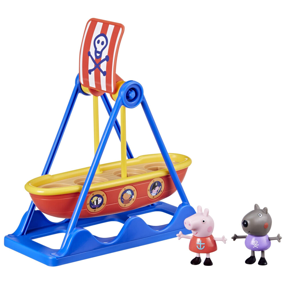 Peppa Pig Toys Peppa's Pirate Ride Playset with Swinging Pirate Ship a