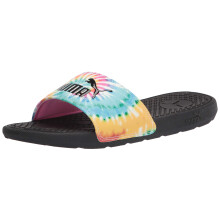 PUMA womens Cool Cat Slide Sandal Phlox Pink-elektro Aqua-puma Black