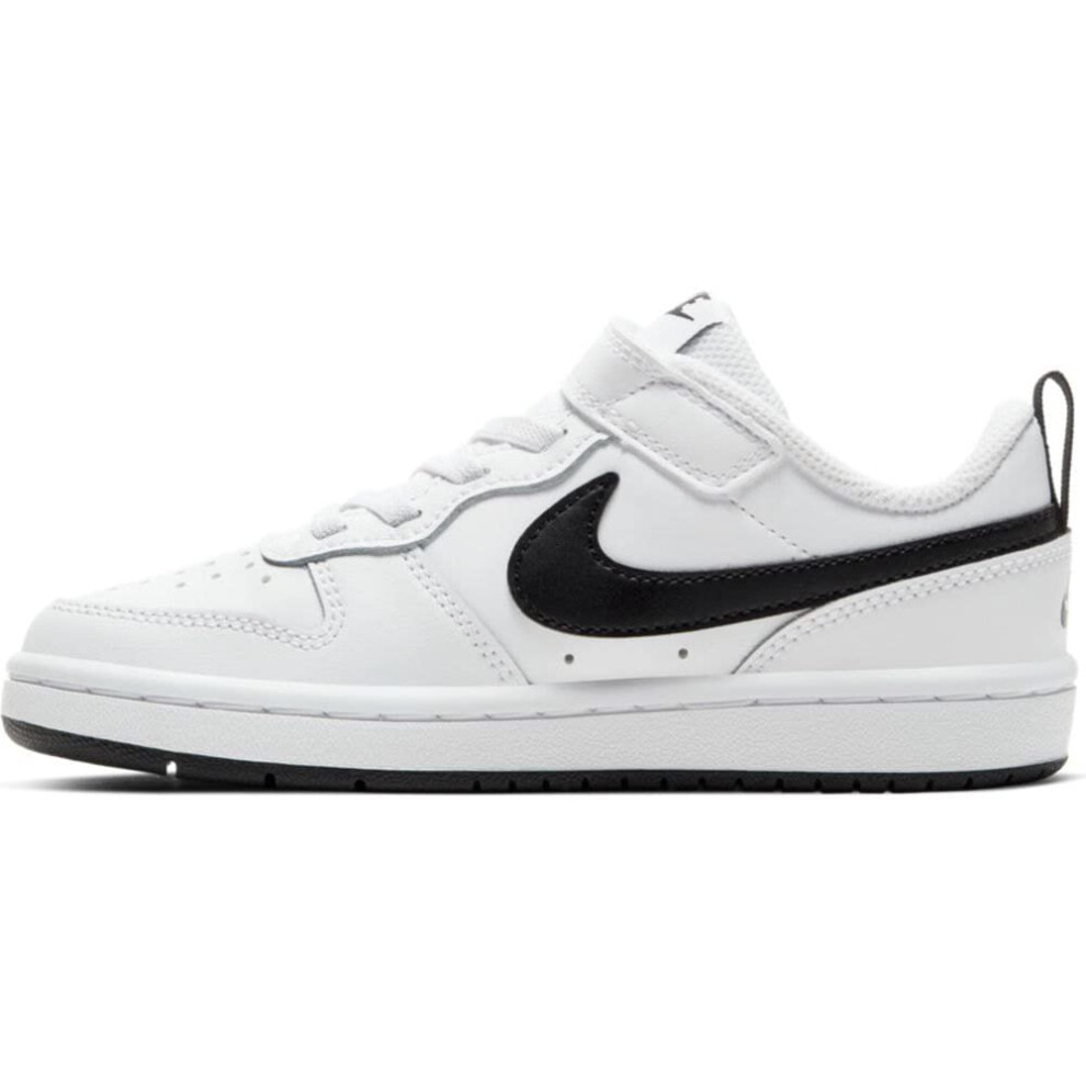 Nike Boy's Court Borough Low 2 (Big Kid) White/Black 6.5 Big Kid M