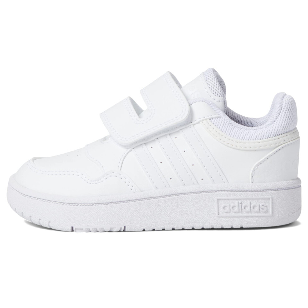 adidas Kids Hoops 3.0 Basketball Shoe  White/White/White  7.5 US Unise