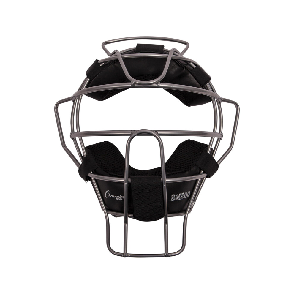 Champion Sports Lightweight Umpire Face Mask  Silver