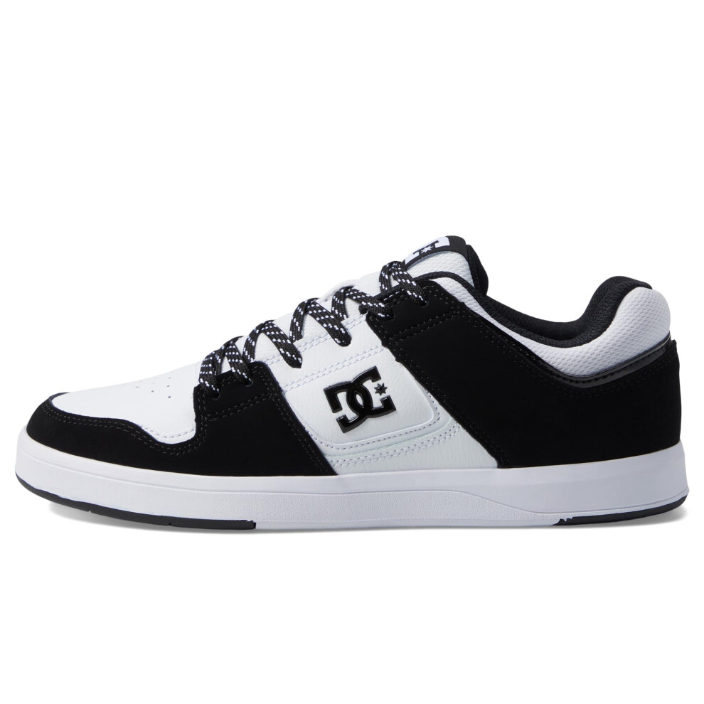 DC Cure Casual Low Top Skate Shoes Sneakers White/Black/Carbon 8 D (M)