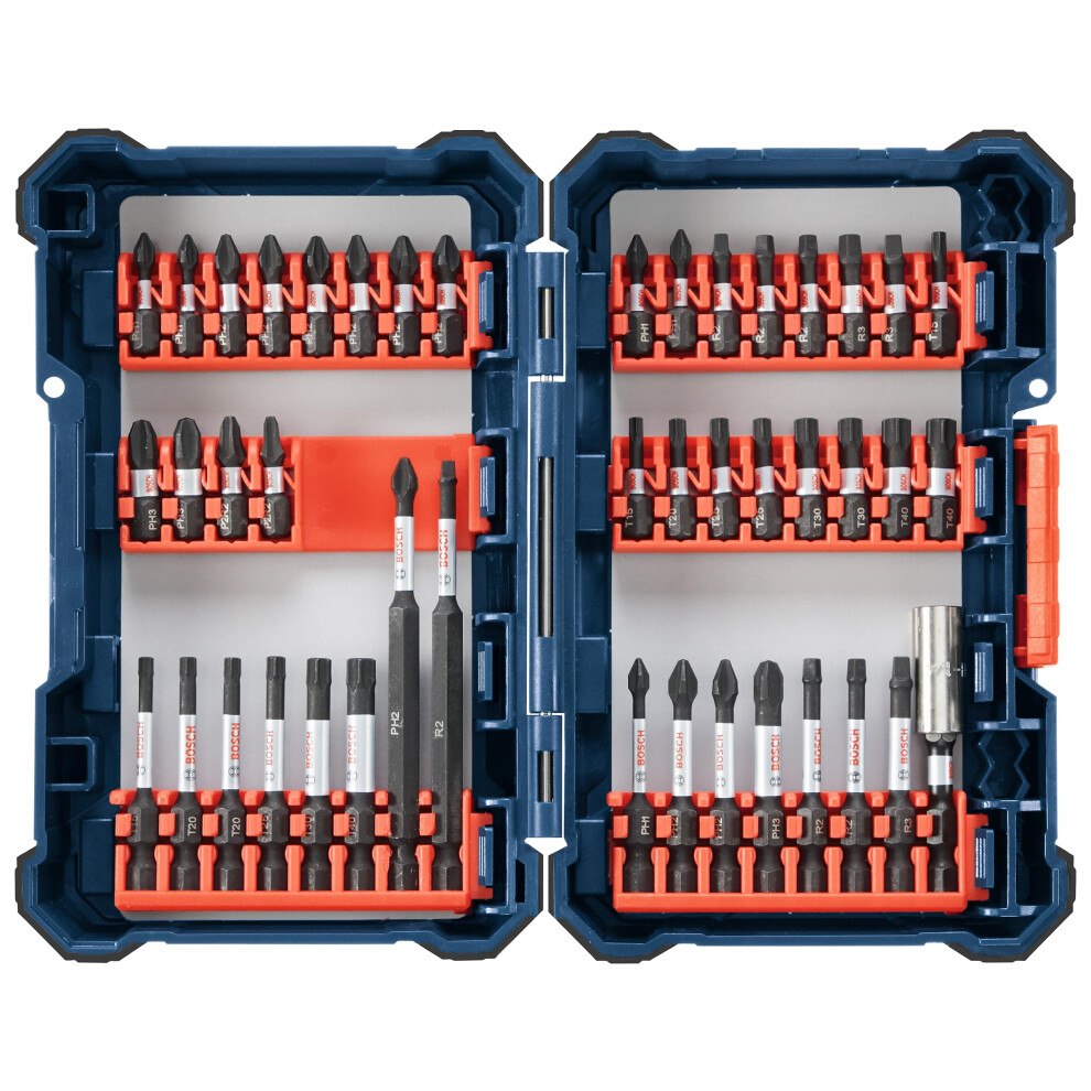 BOSCH SDMS44 44-Piece Assorted Impact Tough Screwdriving Custom Case S