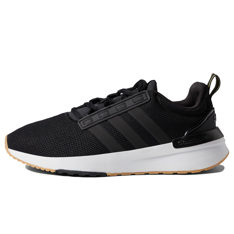 adidas Women's Racer TR21 Running Shoe  Black/Black/Gum  5.5