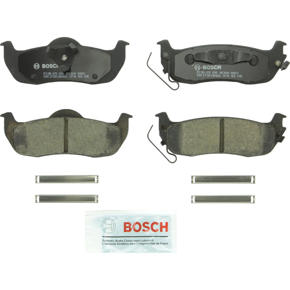Bosch Bc1041 Quietcast Premium Ceramic Disc Brake Pad Set - Compatible With Select Infiniti Qx56; Jeep Commander Grand Cherokee; Nissan Armada Tita