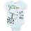 Star Wars STAR WARS Le Petit Darth Vader Stormtrooper BB-8 Pack de Bodysuits 0-3 Mois Multicolore 2