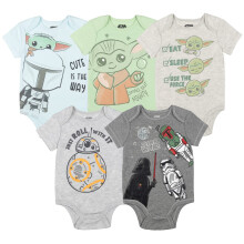 STAR WARS The Child Darth Vader Stormtrooper BB-8 Bodysuits 5-Pack 0-3 Månader