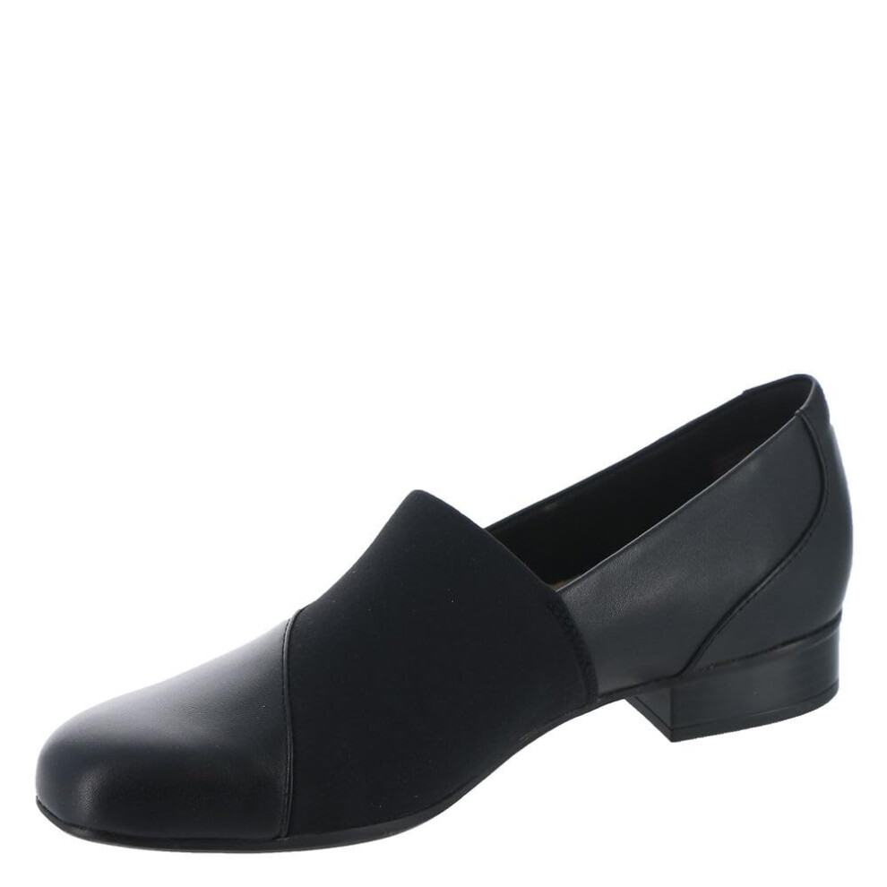 Clarks Women's Juliet Gem Loafer  Black Leather  8.5