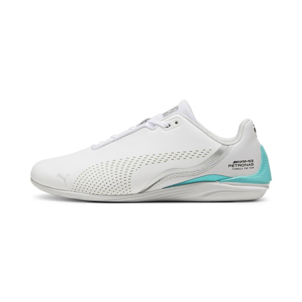 PUMA Men's MAPF1 Drift CAT Decima Sneaker  White-Sheen Green  11.5