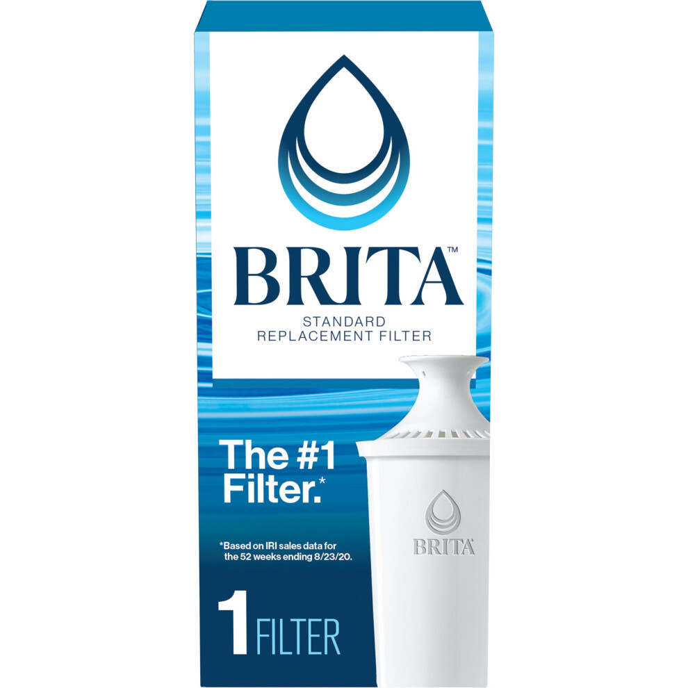 Brita Standard Water Filter  BPA-Free  Replaces 1 800 Plastic Water Bo