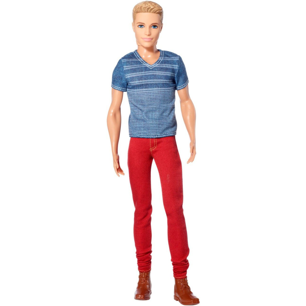 Barbie Fashionistas Ken Doll with Red Jeans and Blue Tee