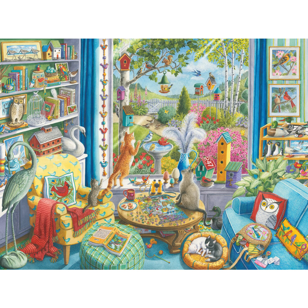 Ravensburger The Bird Watchers 750 Piece Large Format Jigsaw Puzzle Fo