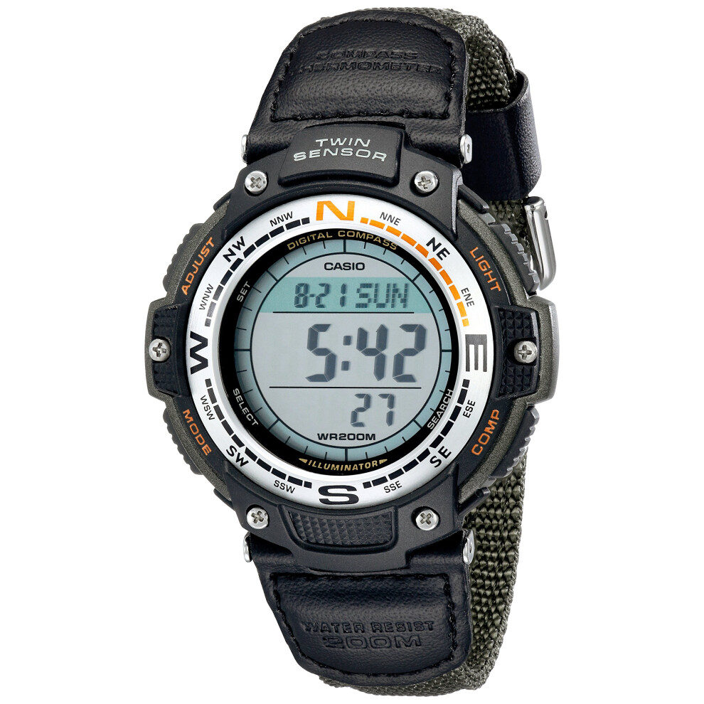 Casio Men's SGW100B-3V Digital Compass Twin Sensor Sport Watch