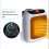Portable Electric Heater 800W UK Plug Timer With Remote Control Digital Display 4