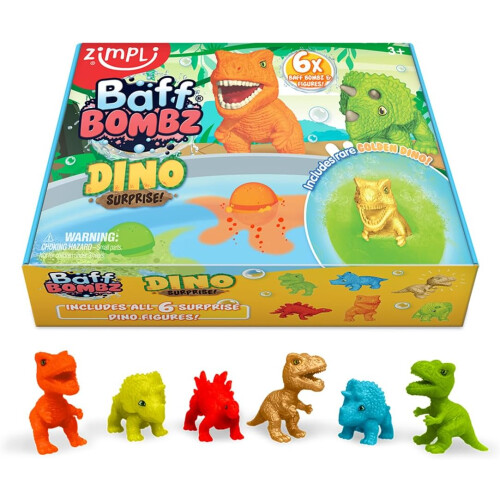 Zimpli Kids Dino Surprise Bath Bombs Gift Set