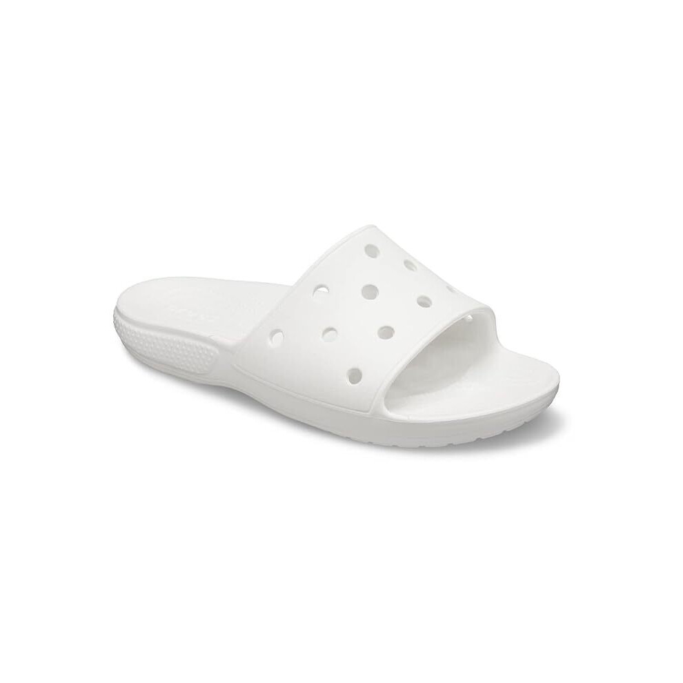 Crocs Mens Classic Slide Sandals Flip Flops Thongs - White