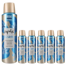 6 x 150ml Impulse Tease Body Deodorant Spray FREESIA & APPLE BLOSSOM