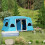 Outsunny Outsunny Folding Camping Table and Chairs with Umbrella Hole, Aluminium Frame 9