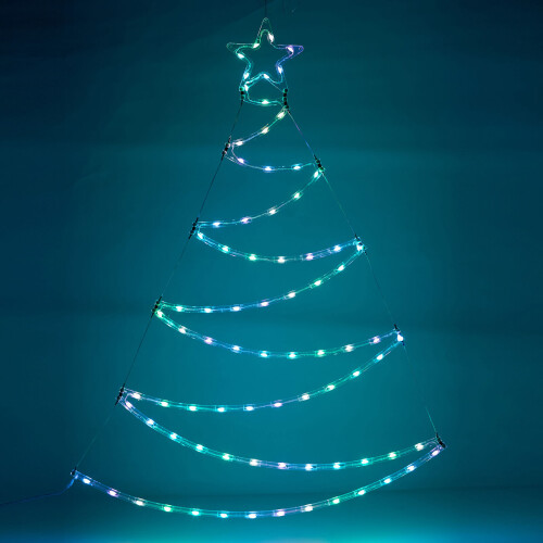URBN Living 80 LED Christmas RGB Colour Changing Tree Lights USB App Controlled Indoor 2