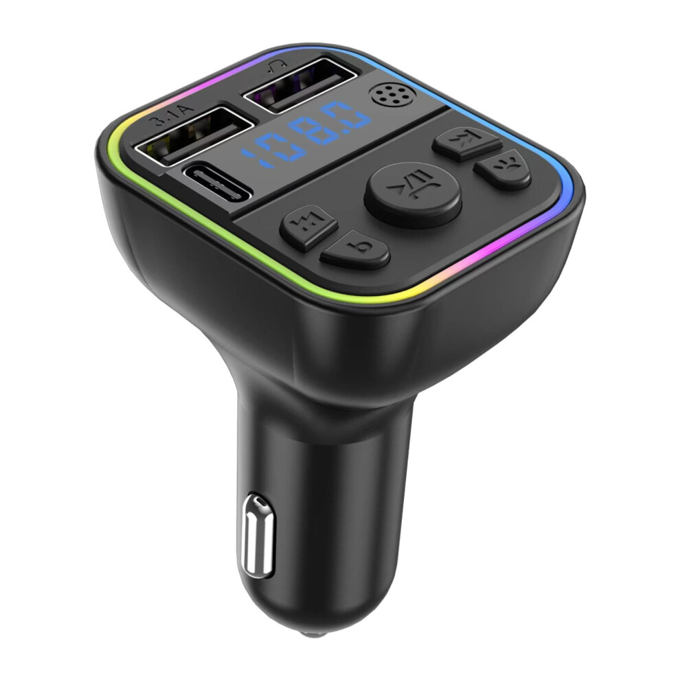 Chronus Car Mp3 Player - Auto Fm Transmitter | Wireless Mp3 Music Player Car Music Connector, Car Music Adapter, Multifunctional Calling & Audio 6976918045966