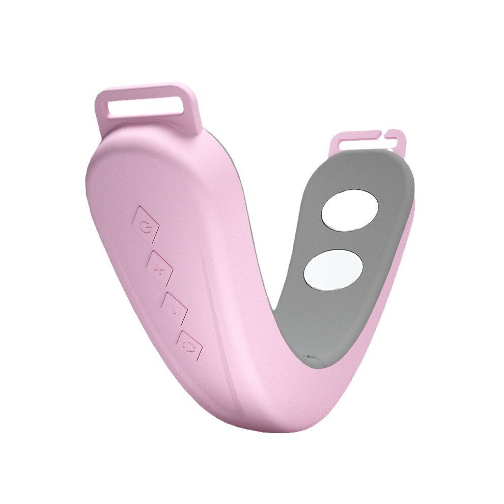 Chronus Pink V-Shaped Face Lift Massager For Double Chin Reduction, 6 Modes, 12 Intensity Electric Face Sculpting Device(Pink)