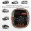 Chronus Hands free Bluetooth 5.0 Car Music MP3 Player Kit Audio FM Transmitter Modulator(Black) 4