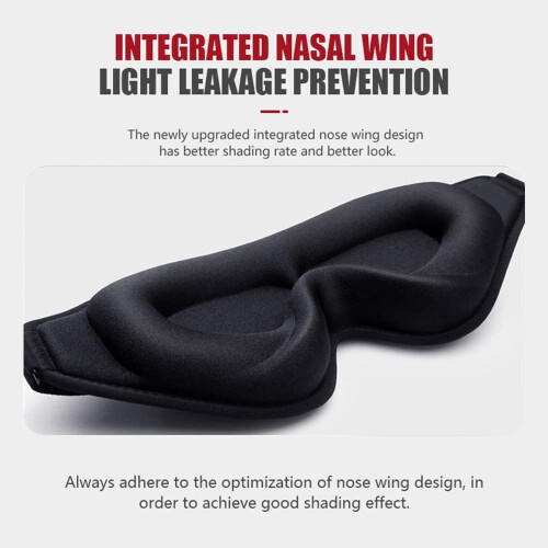 Sleeping Eye Mask 3D Deep Contour Sleeping Eye Mask 99% Block Light Eye Mask M 2