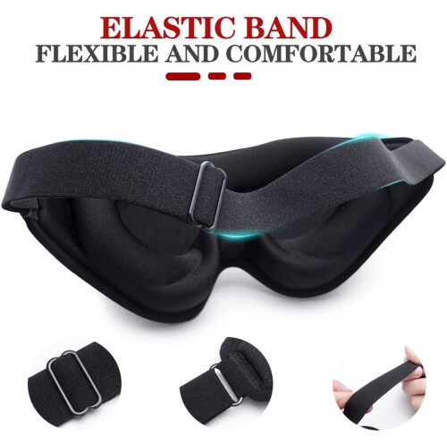 Sleeping Eye Mask 3D Deep Contour Sleeping Eye Mask 99% Block Light Eye Mask M 1