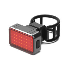Usb Recarregável Led Bicicleta Cauda Luz Traseira Lanterna Traseira Ciclismo Selim 100Lm 28Led Iluminação Preto