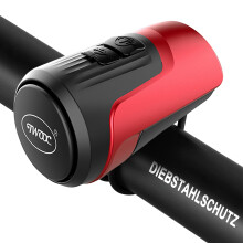 Chronus Electric Bike Bell, 125db Anti-Theft Alarm Loud Electric Bike Horn for Adults with 1 Sound Modes USB Rechargeable Battery Waterproof Bicycle