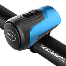 Chronus Electric Bike Bell, 125db Anti-Theft Alarm Loud Electric Bike Horn for Adults with 1 Sound Modes USB Rechargeable Battery Waterproof Bicycle