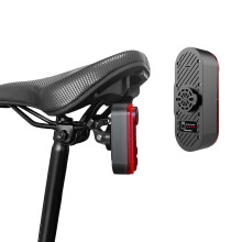 Cámara de visión trasera para bicicleta, cámara para bicicleta con luz trasera, 1080P HD, visión de 150 grados, interconexión con teléfono C