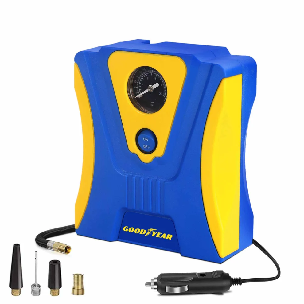 Goodyear Air Compressor 12V Car Van Bike Tyre Inflator Pump Inflater 900013 5055441448206