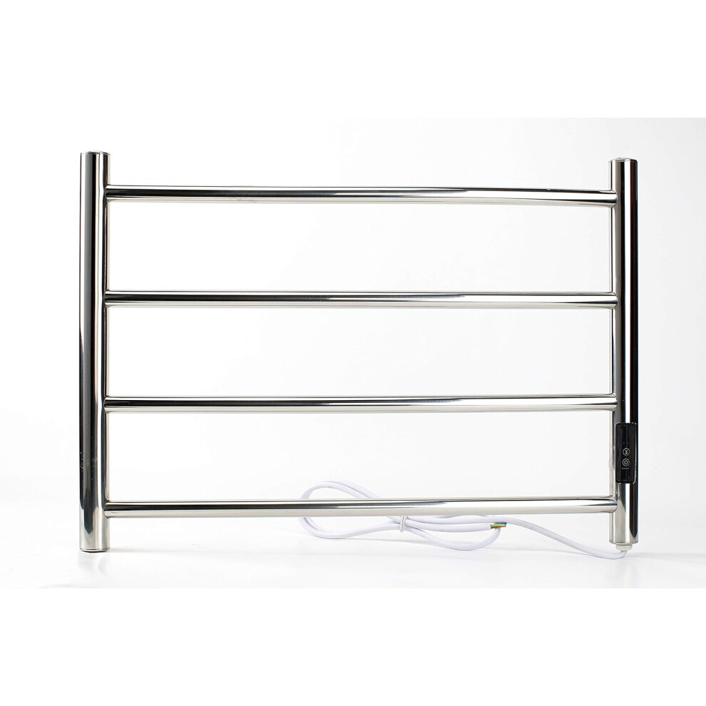 Skeeby Dry Electric Stainless Steel Towel Rail 600 x 400mm