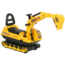HOMCOM Ride On Excavator Toy Tractors Digger Movable Walker Construction Truck