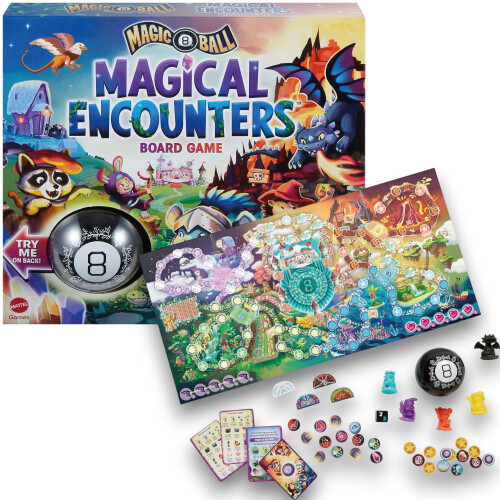 Mattel Magic 8 Ball Magical Encounters Cooperative Board Game Mattel