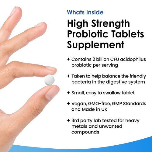 New Leaf Product Probiotic Supplements Acidophilus Tablets - Digestive & Gut Health 1
