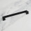 (160mm Handle) Black Square Cabinet Bar Handle & Matching Knob 4