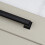 (160mm Handle) Black Square Cabinet Bar Handle & Matching Knob 7
