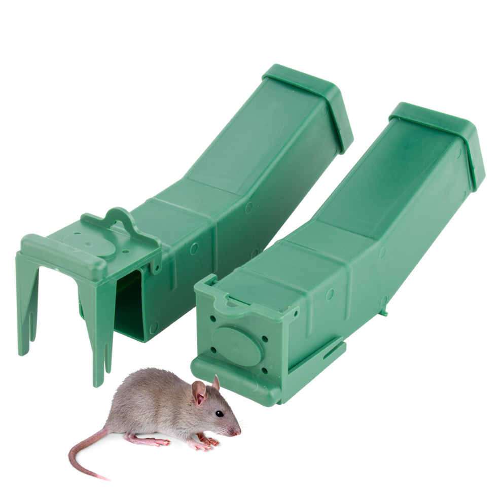 Kct (2 Pack - Humane Mouse Trap) Humane No Kill Mouse Traps Size 2