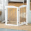 PawHut PawHut Foldable Dog Gate, Freestanding Pet Gate with Two Support Feet 8
