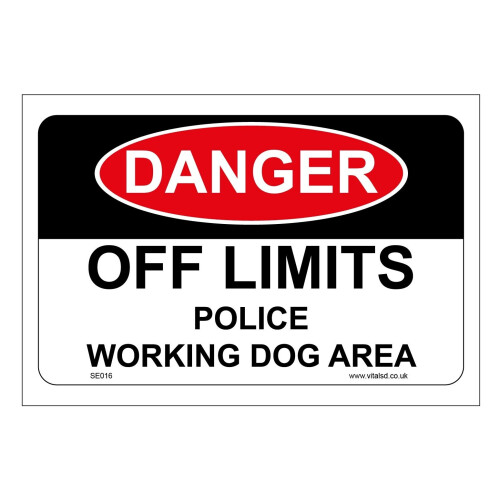 (200 x 150mm - 8 x 6, Sticker / Sav - White Background) SE016 Danger ...
