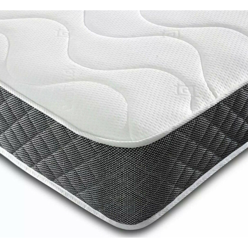 Jumpi (4Ft6 Double) 6 Inch Deep Gel Memory Foam Spring Mattress