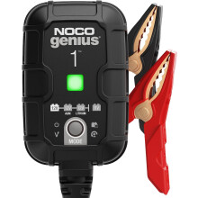 NOCO GENIUS1UK, 1A Car Battery Charger, 6V and 12V Portable Smart Charger, Battery Maintainer, Trickle Charger and Desulfator for AGM, Leisure Lithium